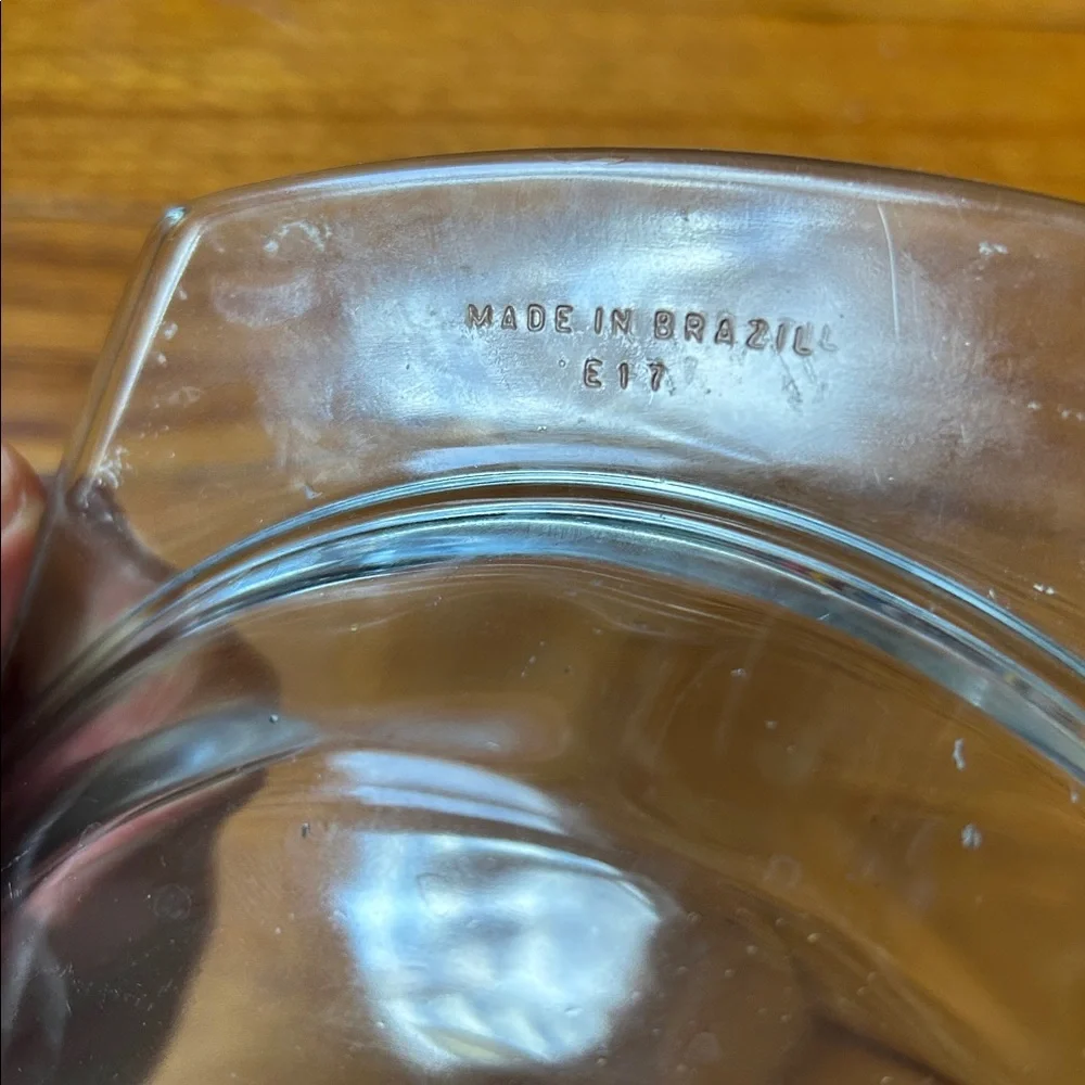 Clear Glass Baking Dish made in Brazil